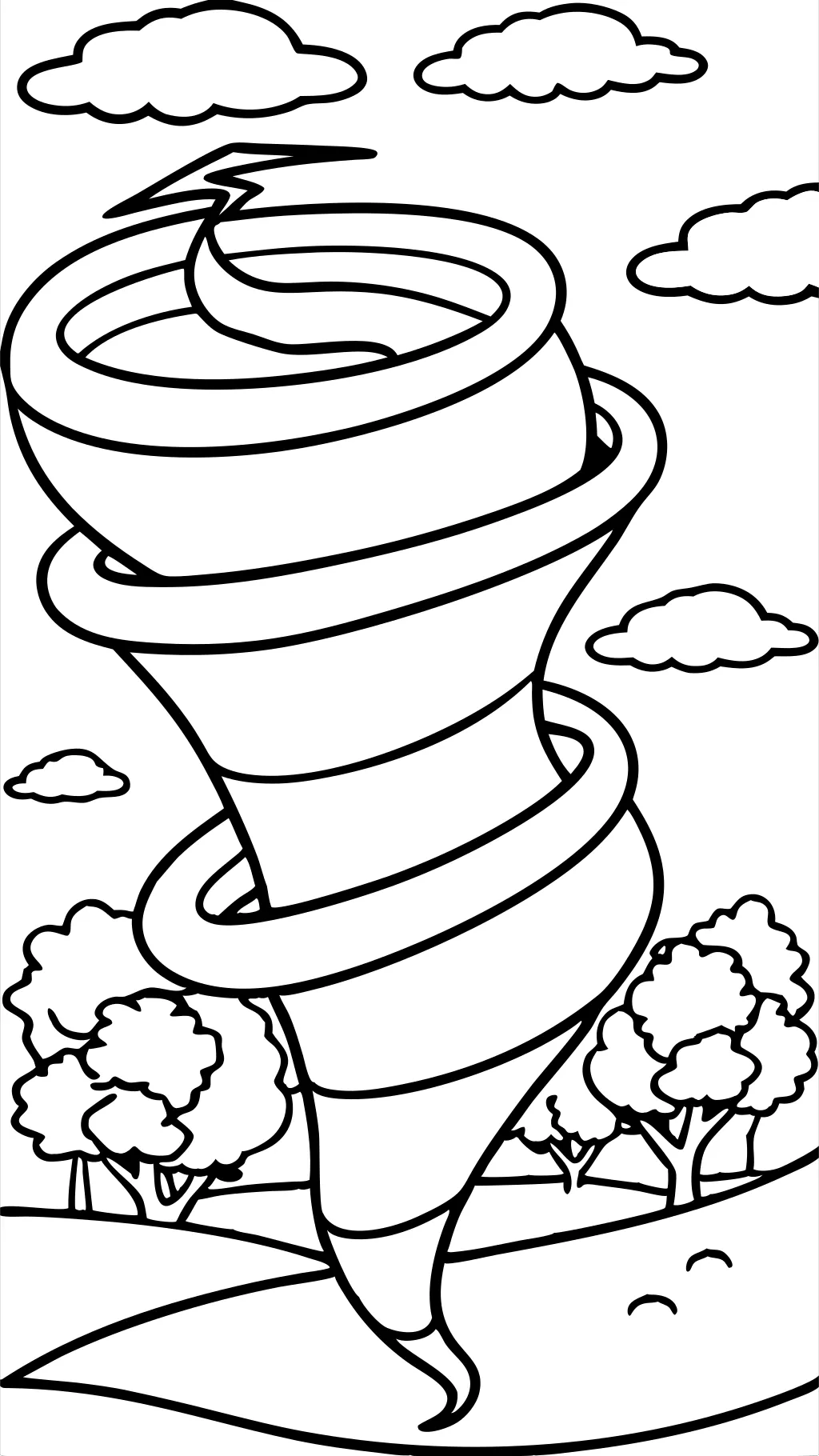 tornado coloring pages